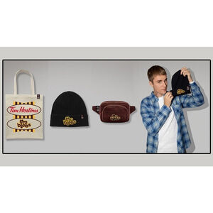 Justin Bieber X Tim Hortons Tim Biebs Merch * Beanie Hat * Fanny Pack * Tote Bag